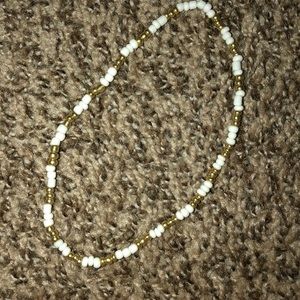 White and Gold Choker.